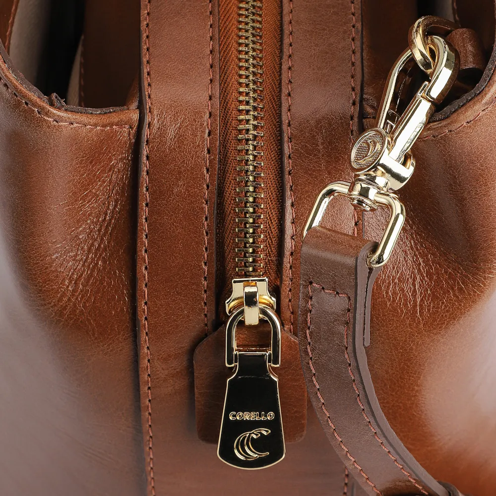 Bolsa Tote Couro Marrom - imagem 5