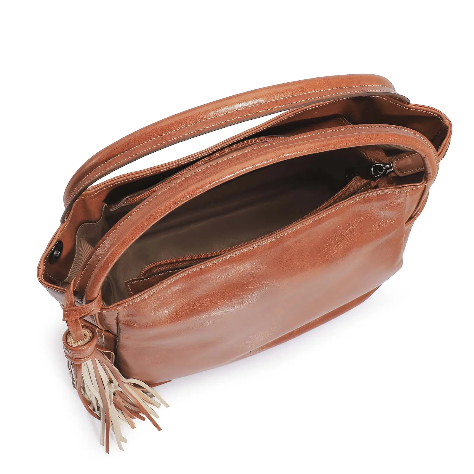 Bolsa Tote Couro Marrom
