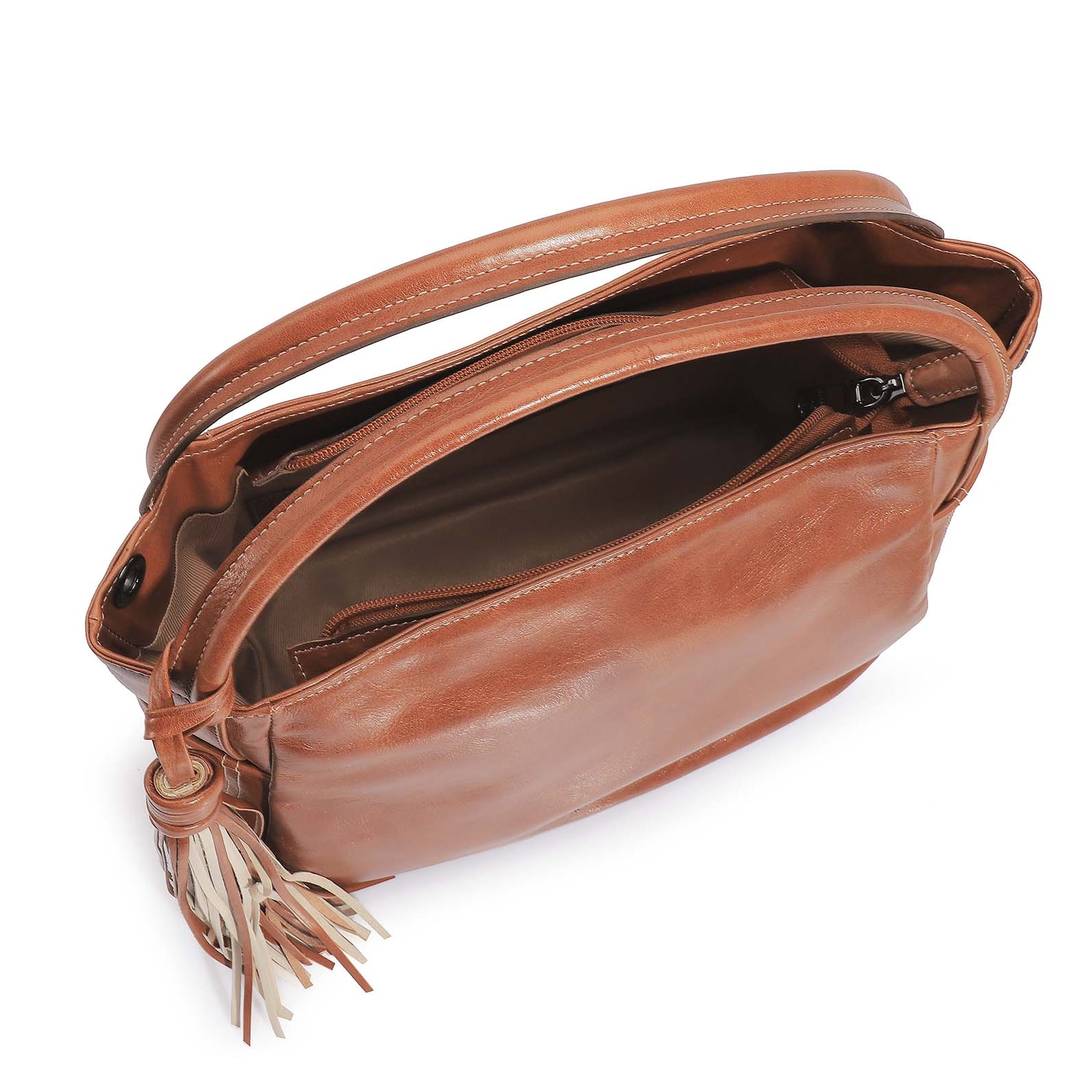 Bolsa Tote Couro Marrom