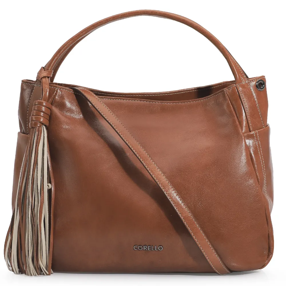 Bolsa Tote Couro Marrom