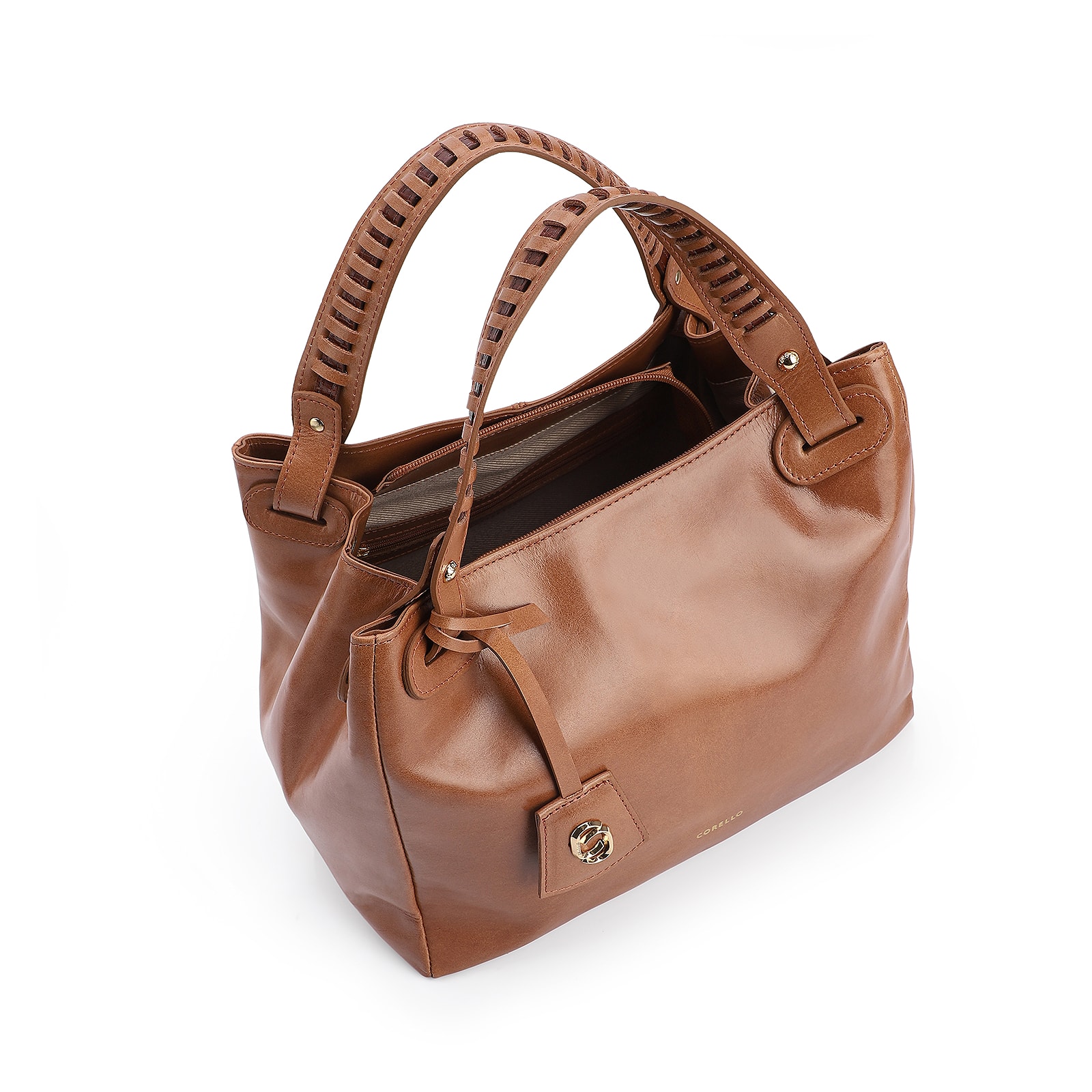 Bolsa Tote Couro Marrom