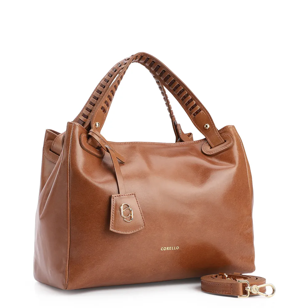 Bolsa Tote Couro Marrom - imagem 2