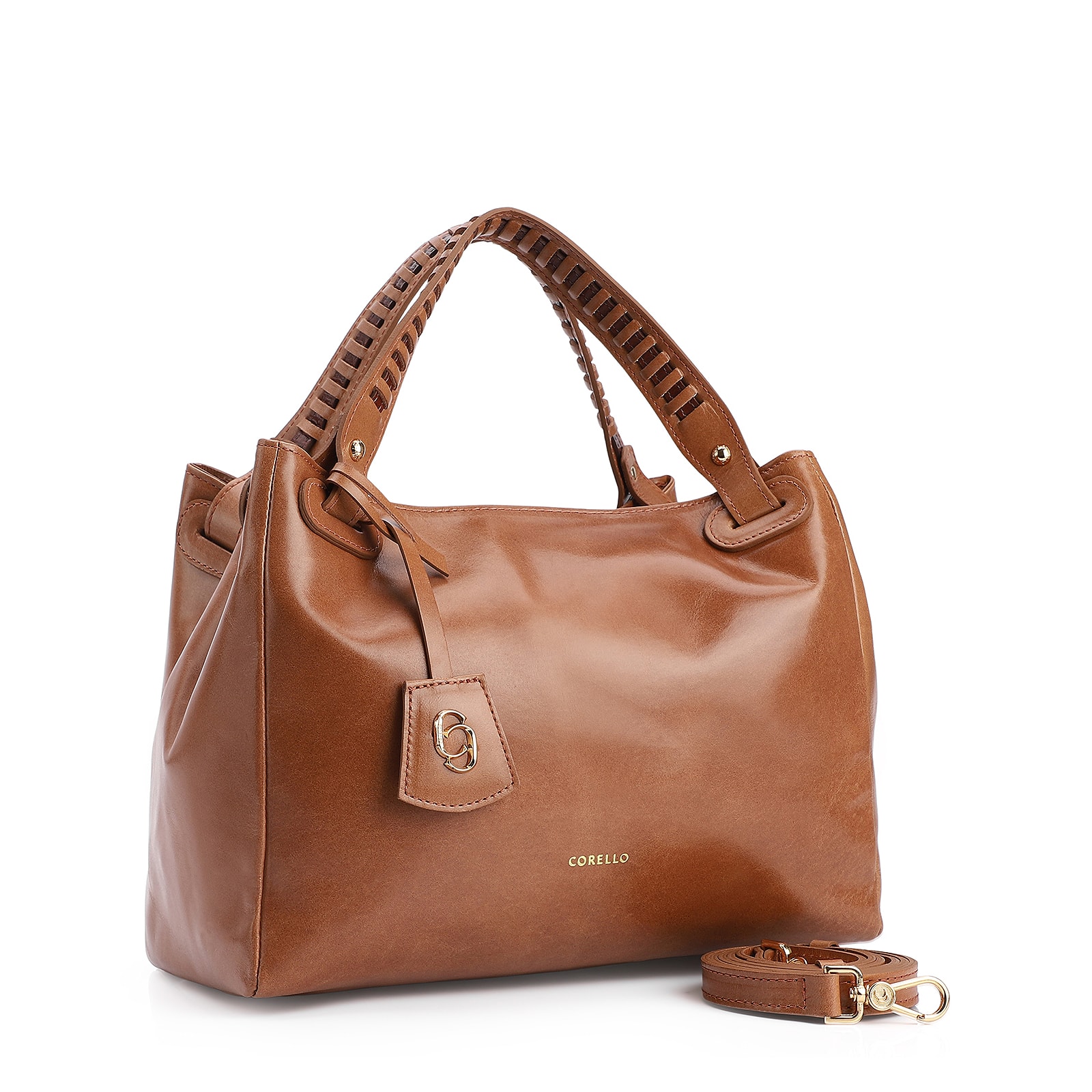 Bolsa Tote Couro Marrom