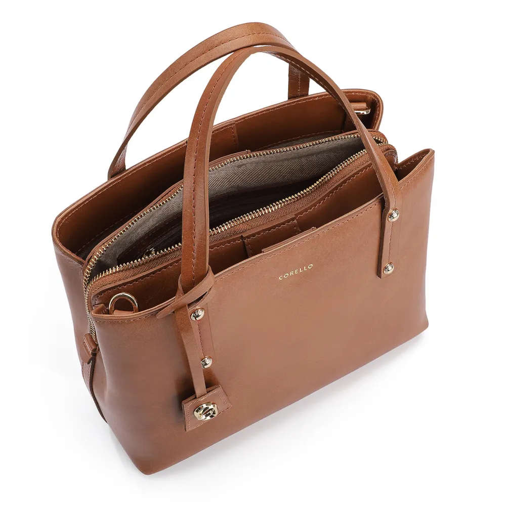 Bolsa Tote Couro Marrom - imagem 4
