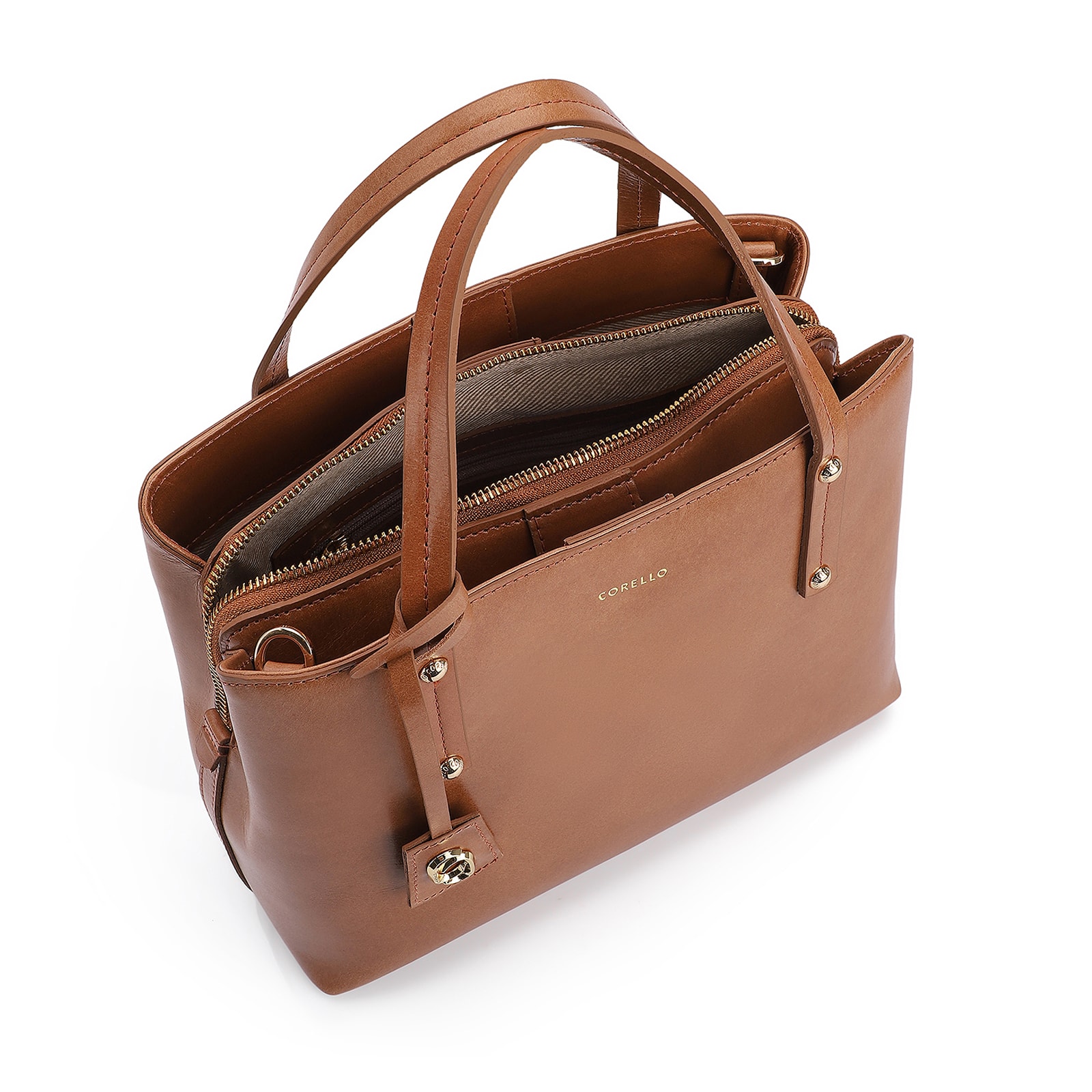 Bolsa Tote Couro Marrom