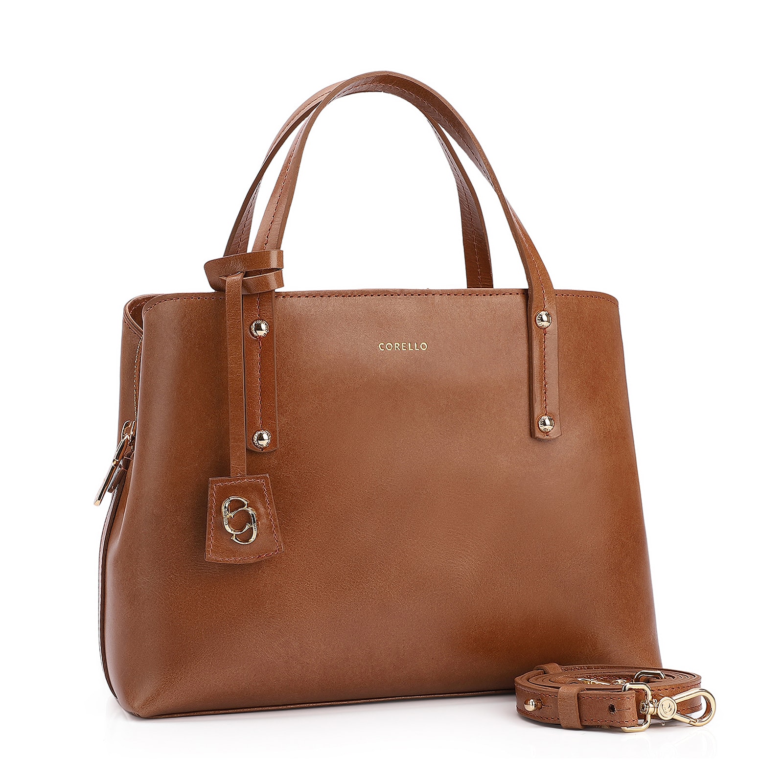 Bolsa Tote Couro Marrom