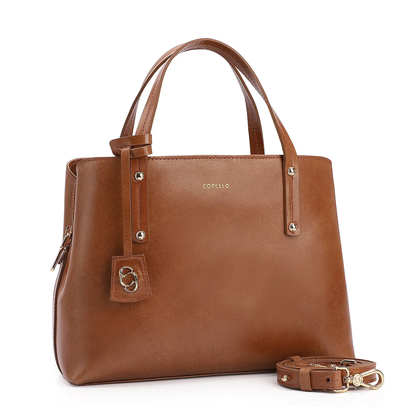 Bolsa Tote Couro Marrom