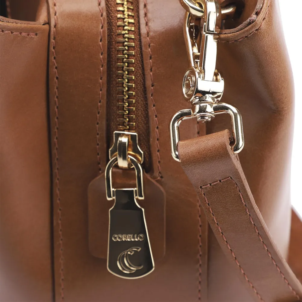 Bolsa Tote Couro Marrom - imagem 5