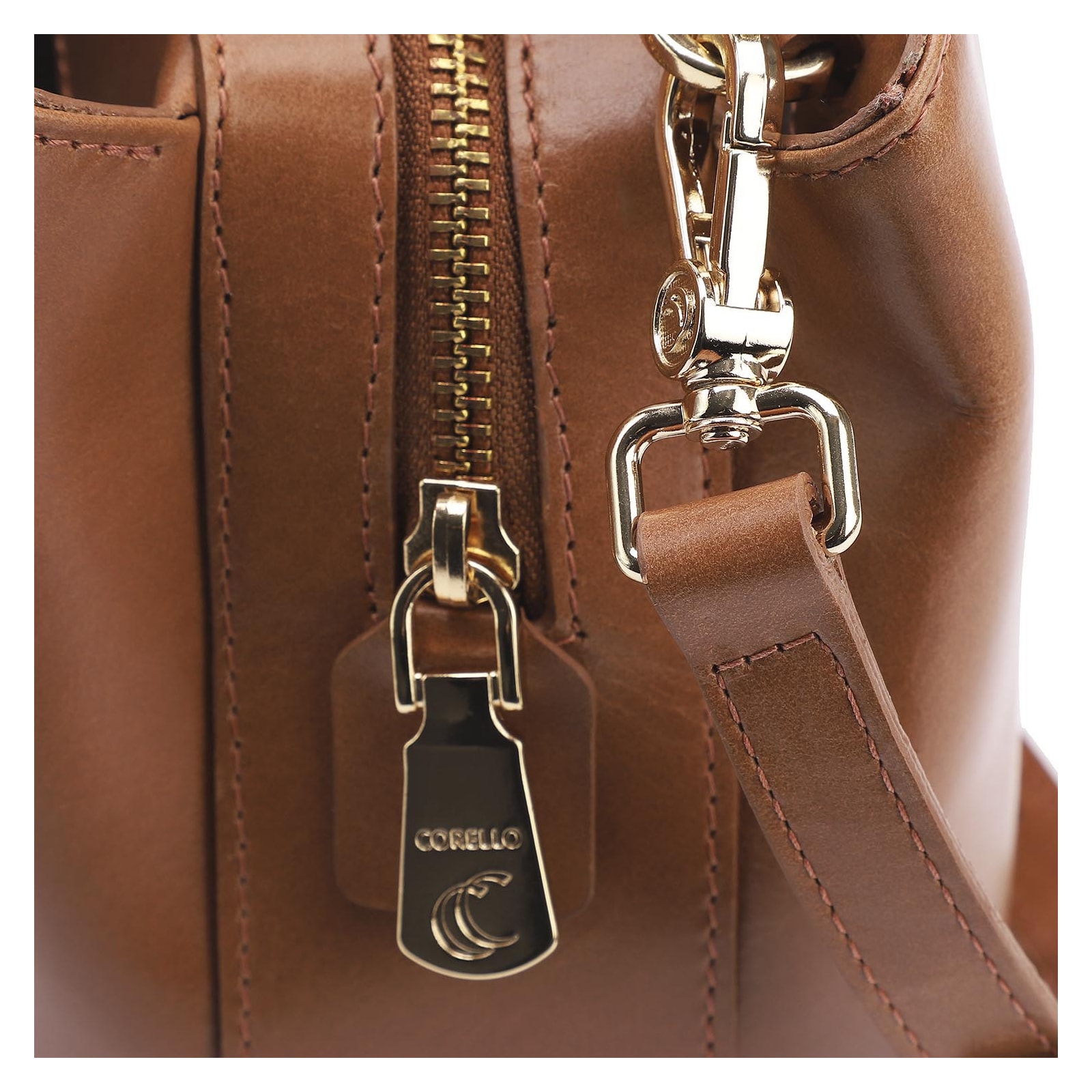 Bolsa Tote Couro Marrom