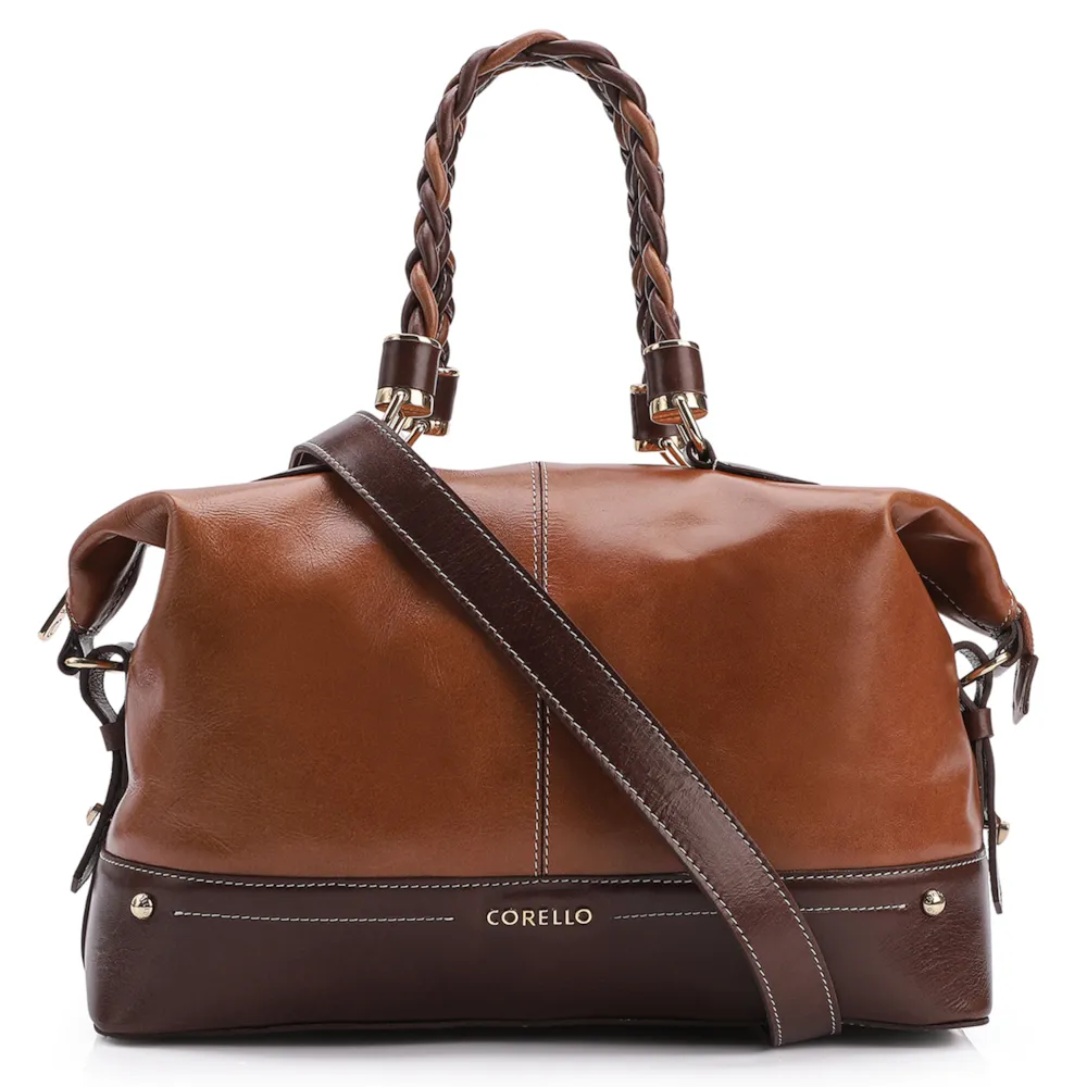 Bolsa Tote Couro Marrom