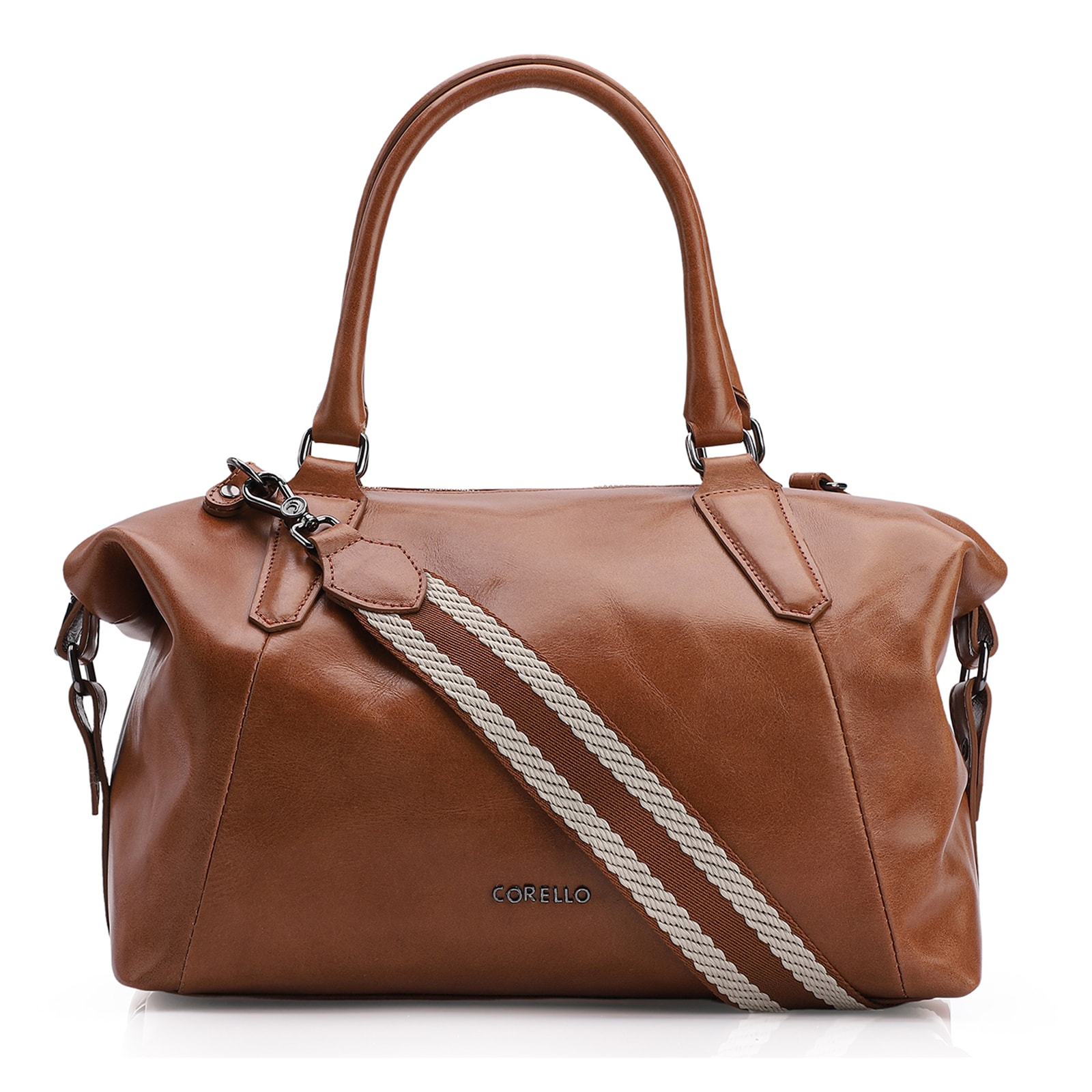 Bolsa Tote Couro Marrom
