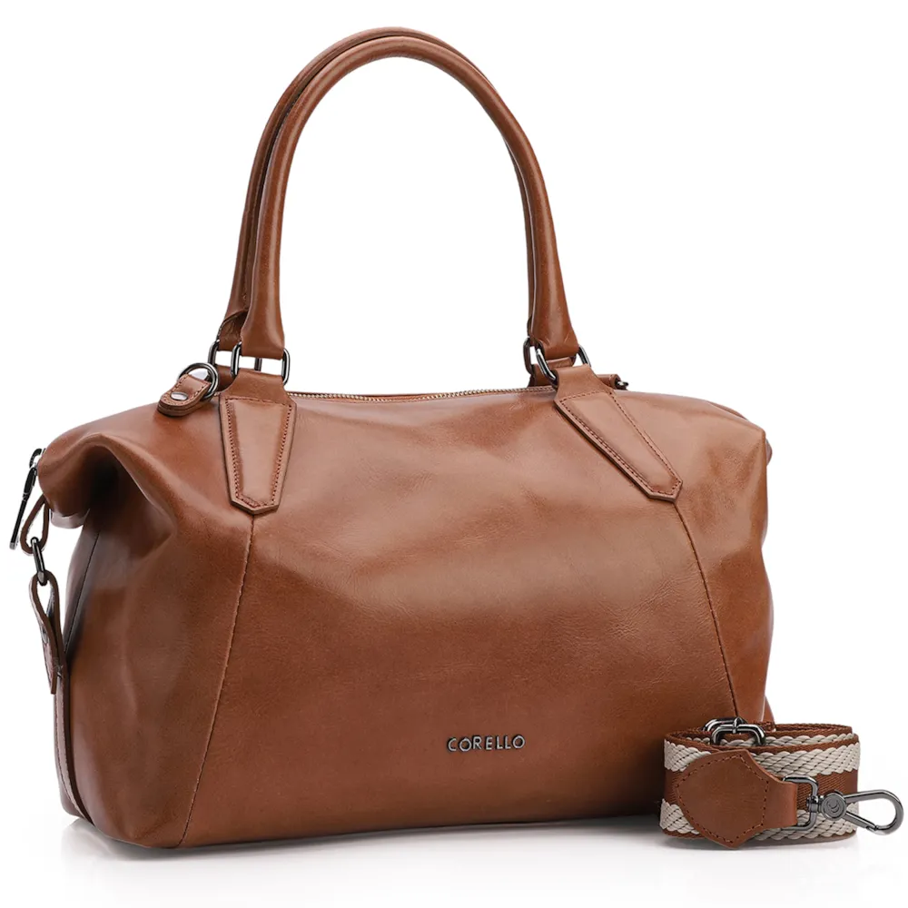 Bolsa Tote Couro Marrom - imagem 2