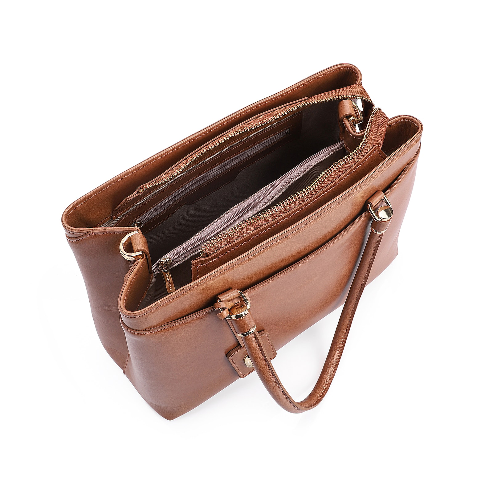 Bolsa Tote Couro Marrom