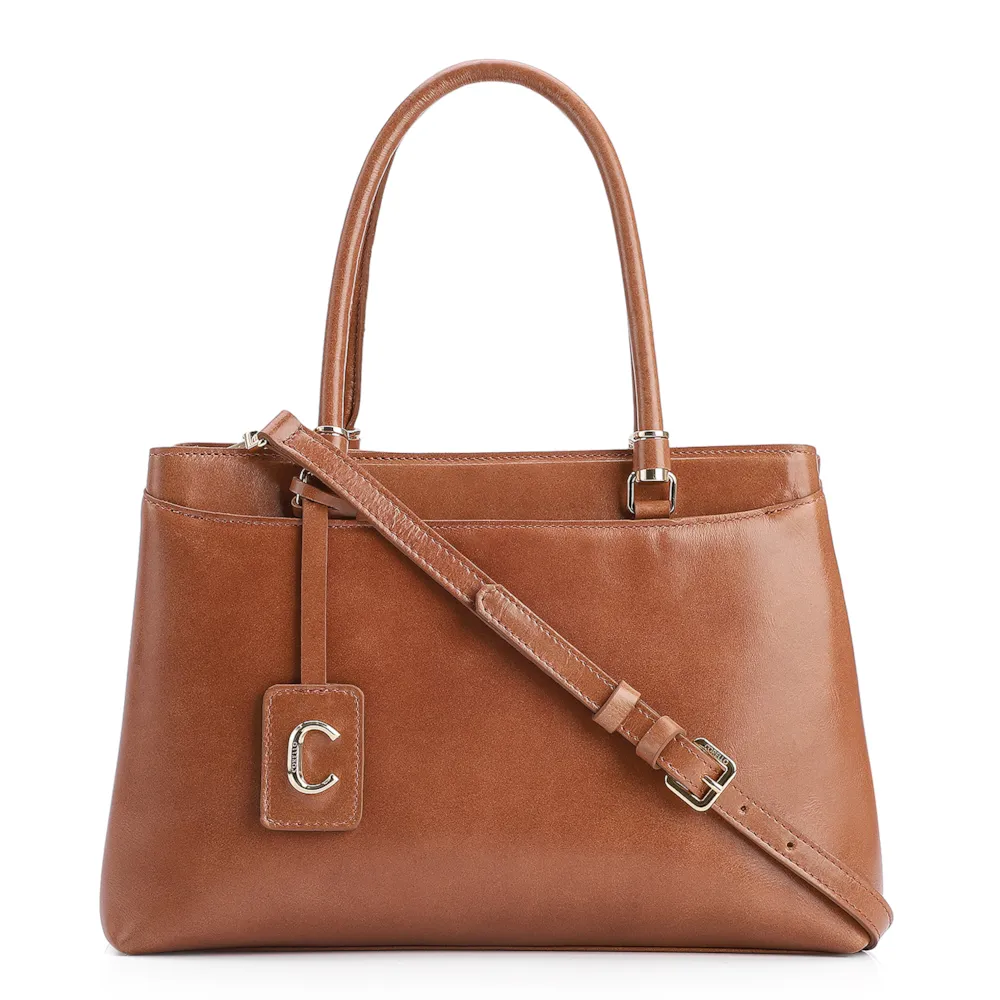 Bolsa Tote Couro Marrom