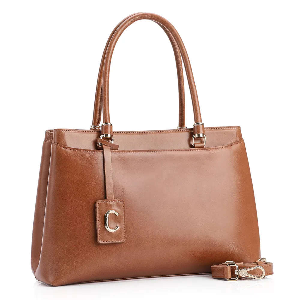 Bolsa Tote Couro Marrom - imagem 2