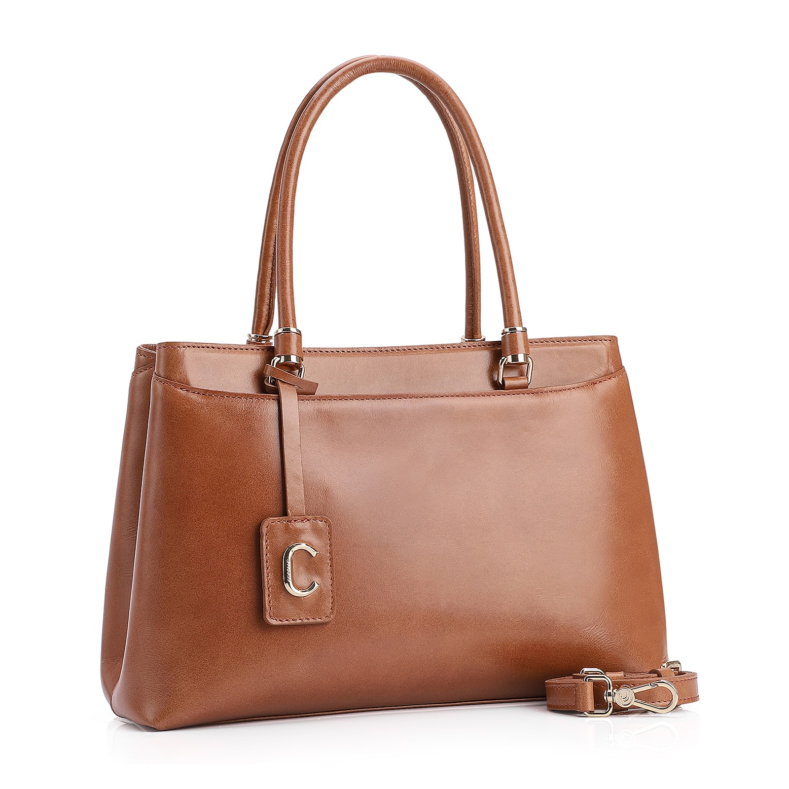 Bolsa Tote Couro Marrom