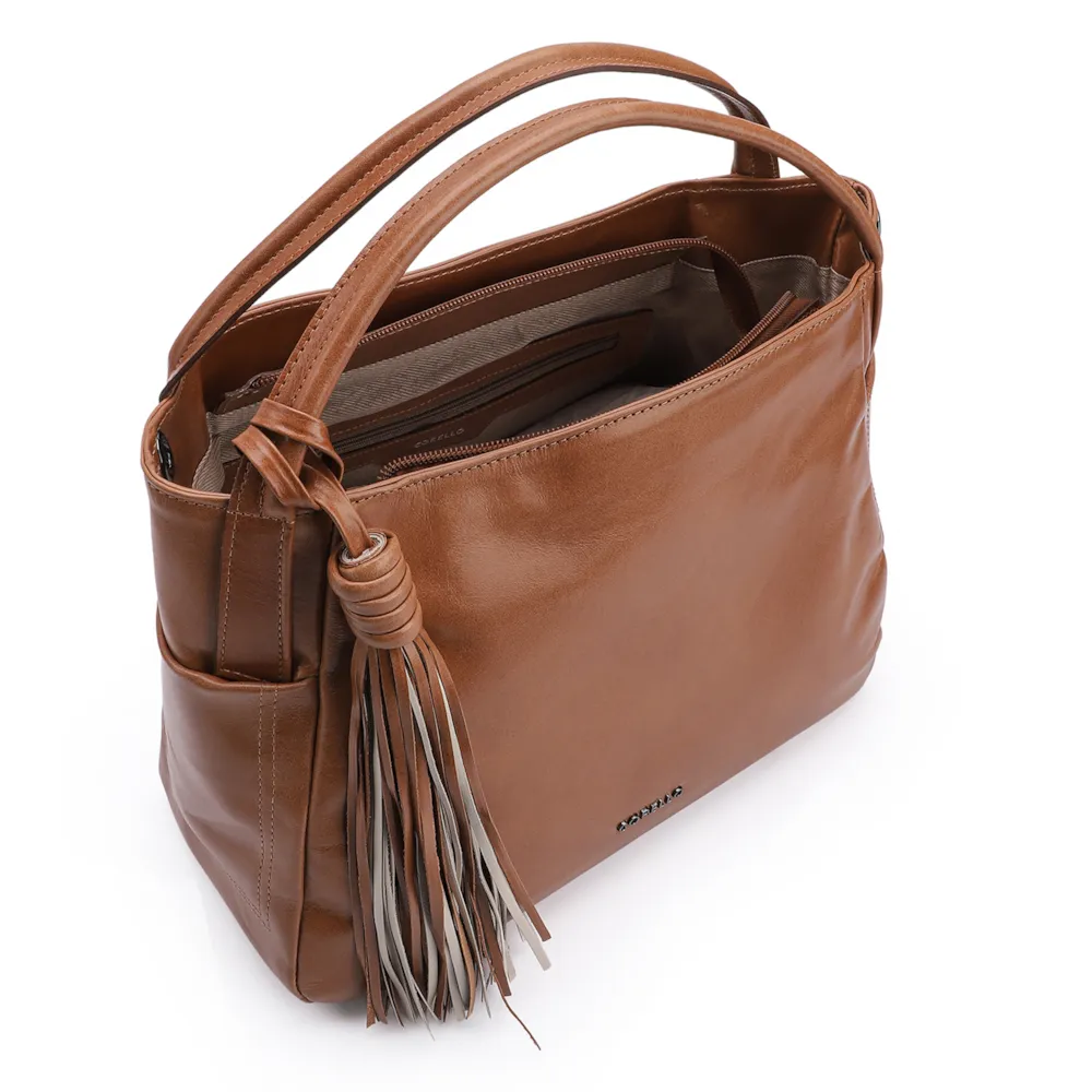 Bolsa Tote Couro Marrom - imagem 4