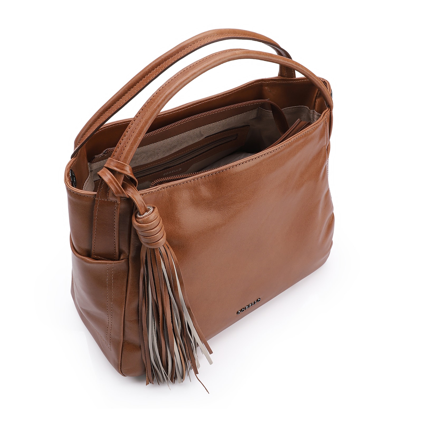 Bolsa Tote Couro Marrom