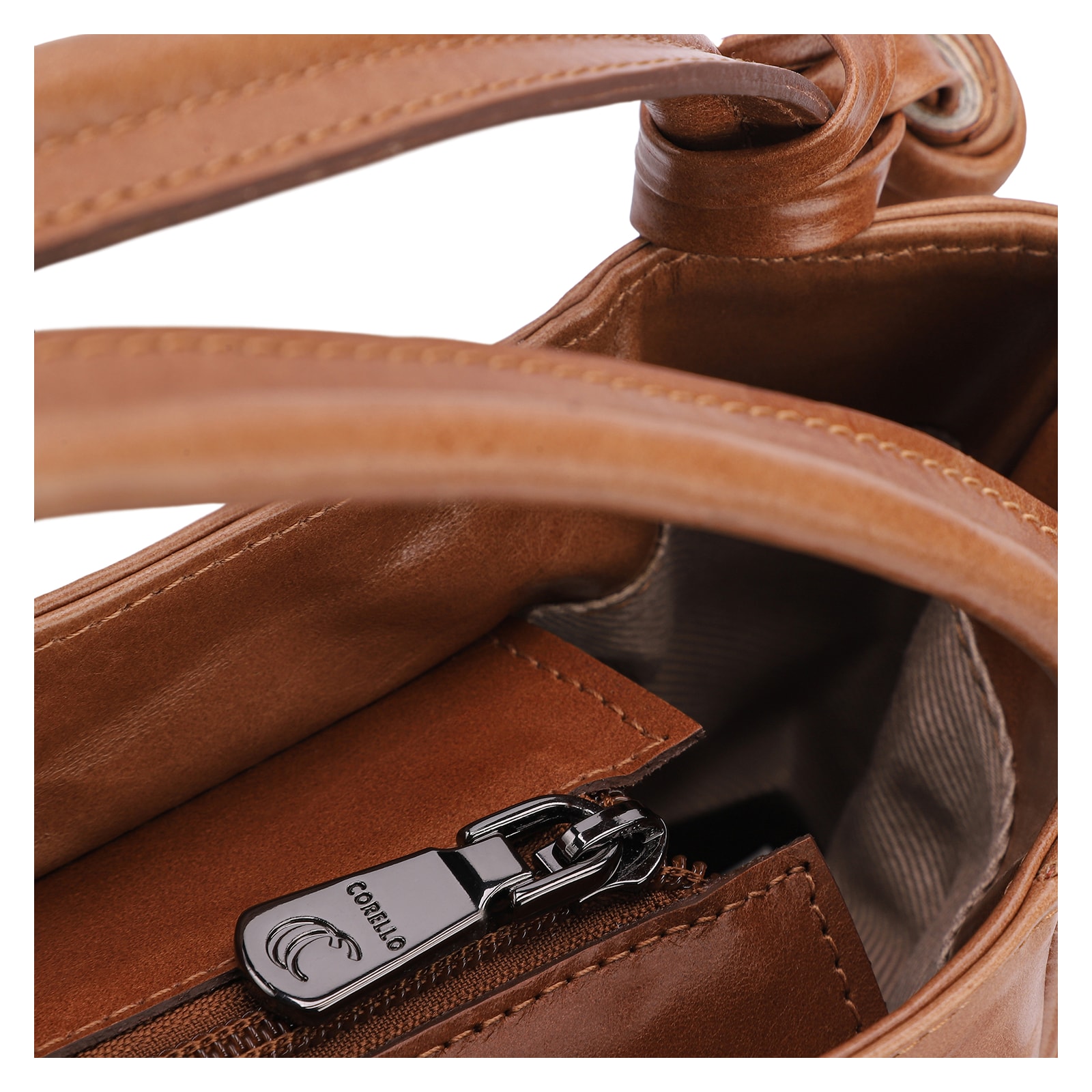 Bolsa Tote Couro Marrom