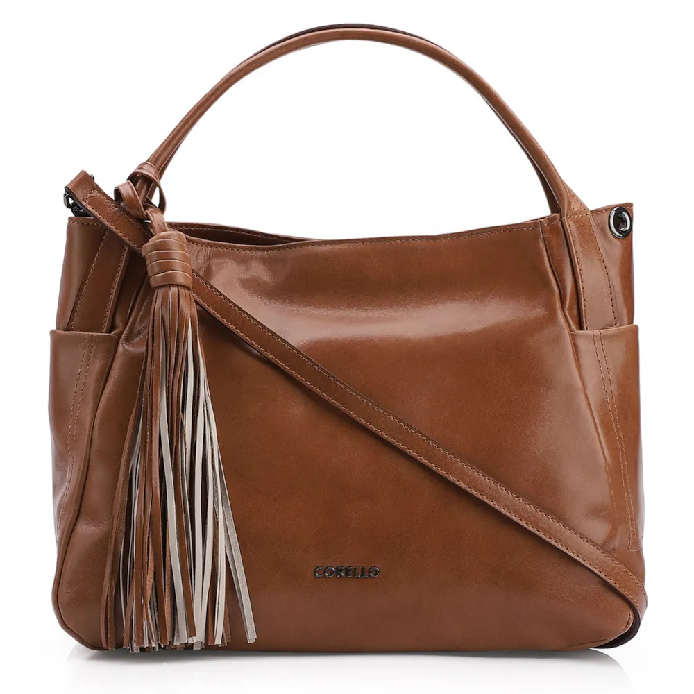 Bolsa Tote Couro Marrom