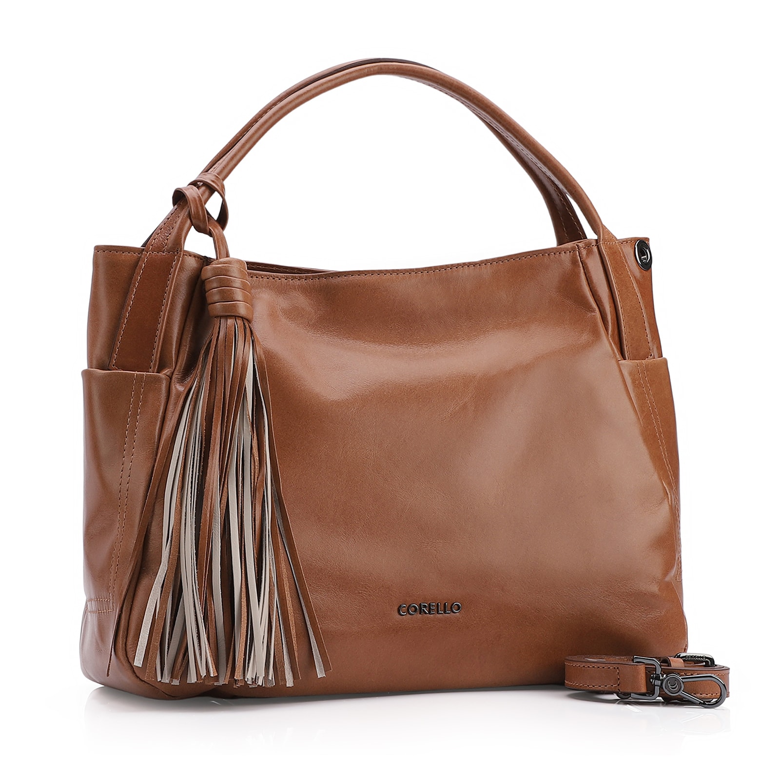 Bolsa Tote Couro Marrom