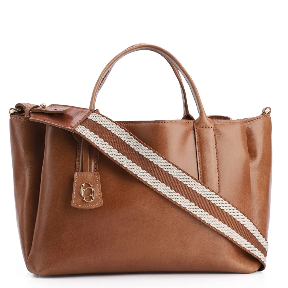 Bolsa Tote Couro Marrom
