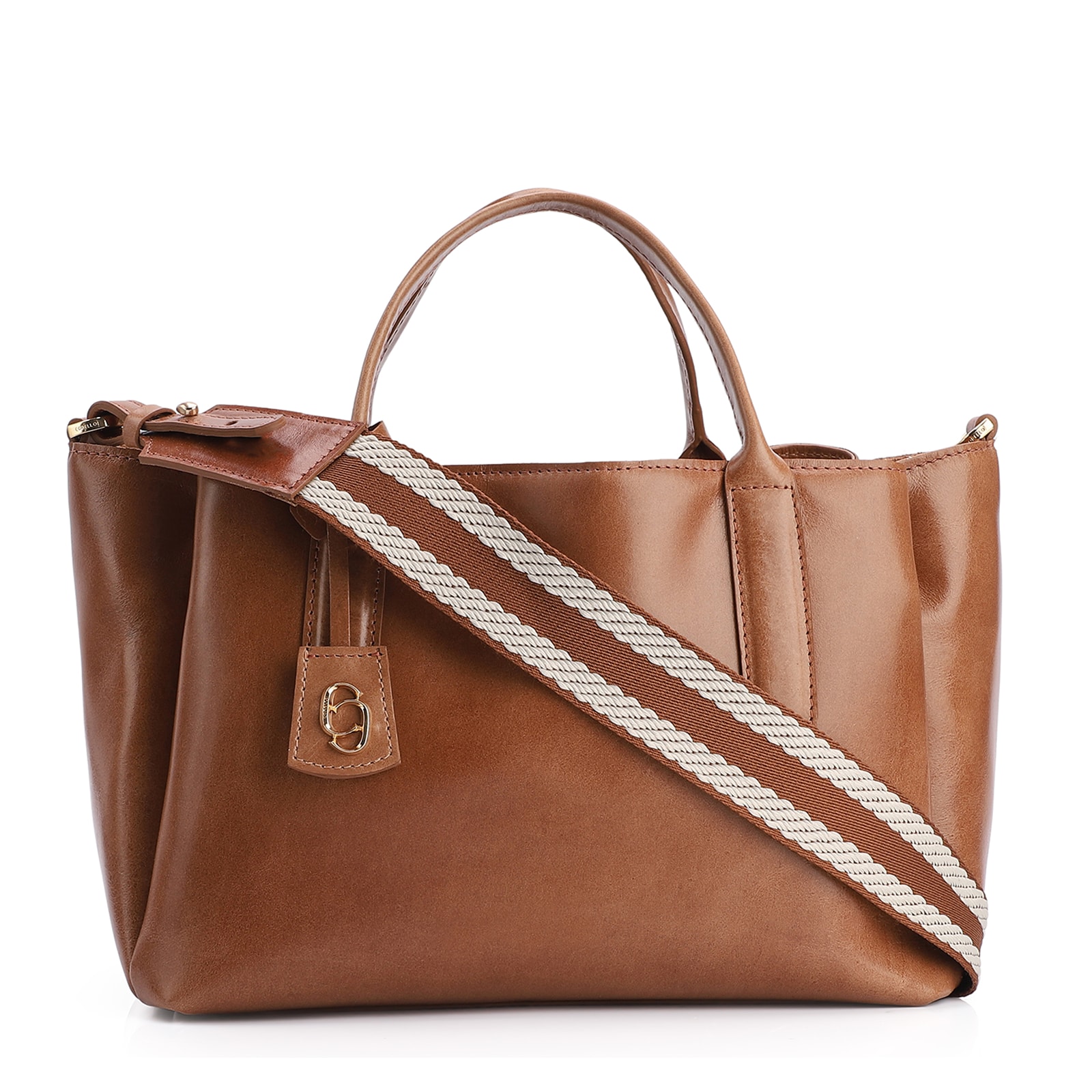 Bolsa Tote Couro Marrom