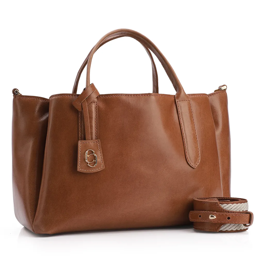 Bolsa Tote Couro Marrom - imagem 2