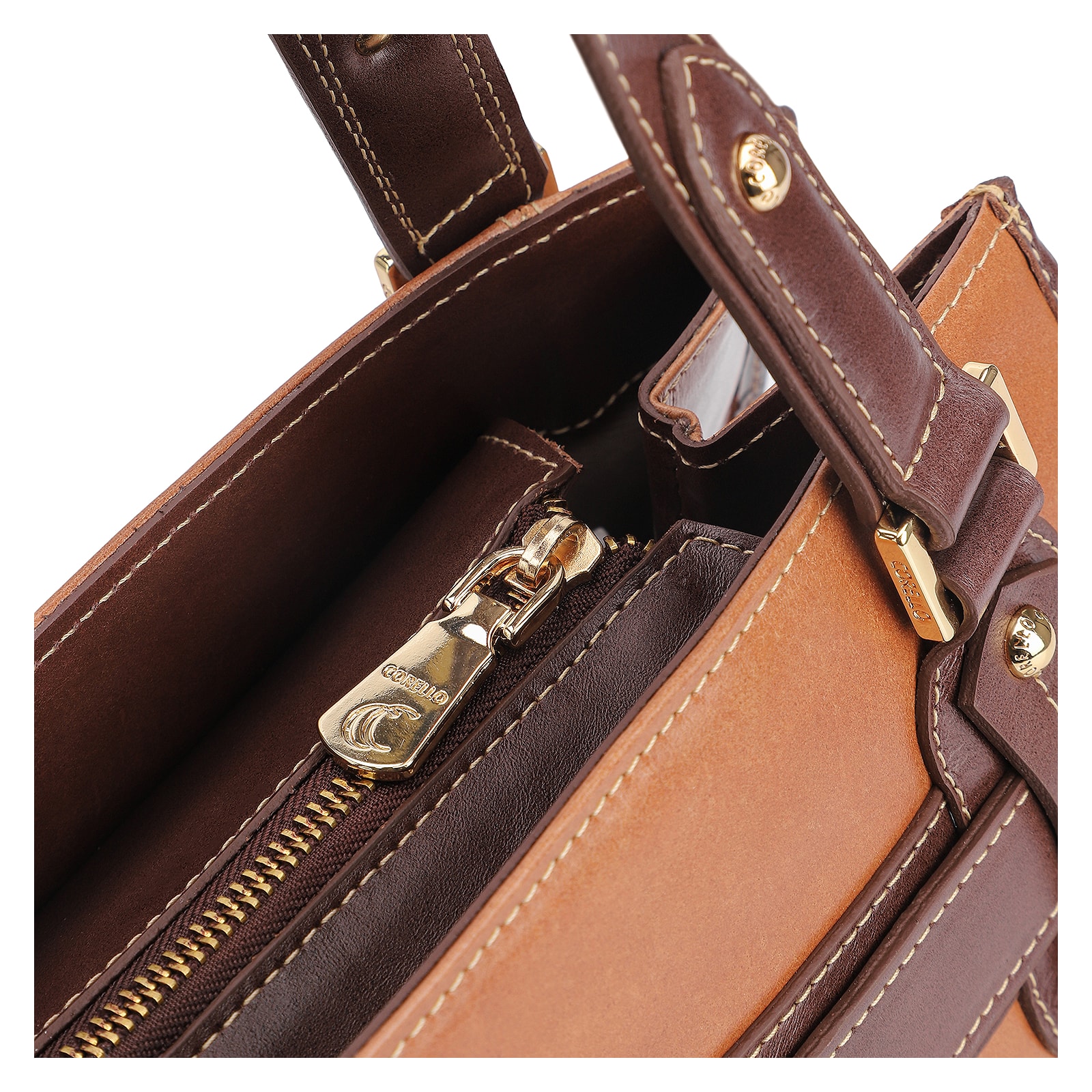Bolsa Tote Couro Marrom