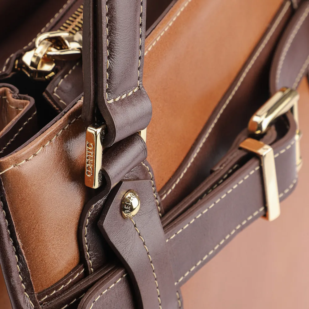 Bolsa Tote Couro Marrom - imagem 6