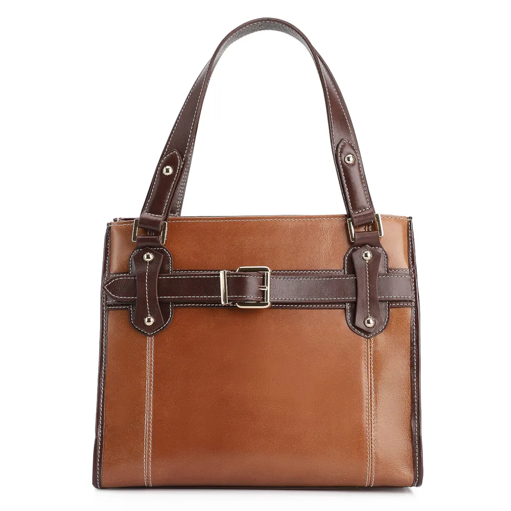 Bolsa Tote Couro Marrom