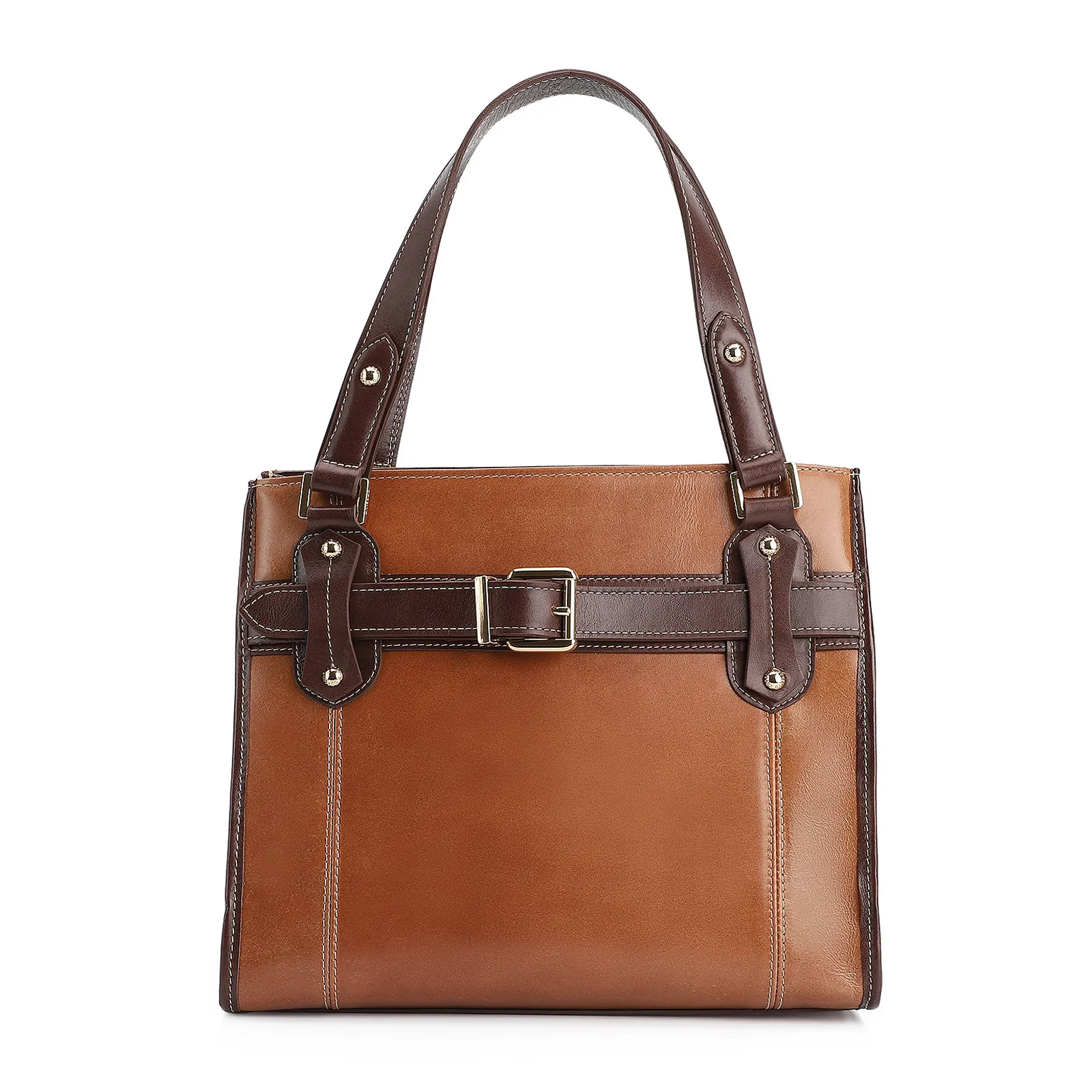 Bolsa Tote Couro Marrom