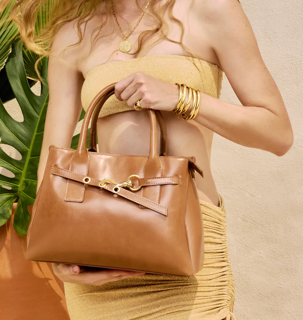 Bolsa Tote Couro Marrom - imagem 2