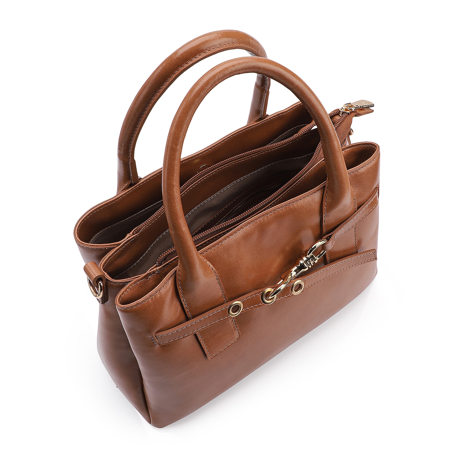Bolsa Tote Couro Marrom