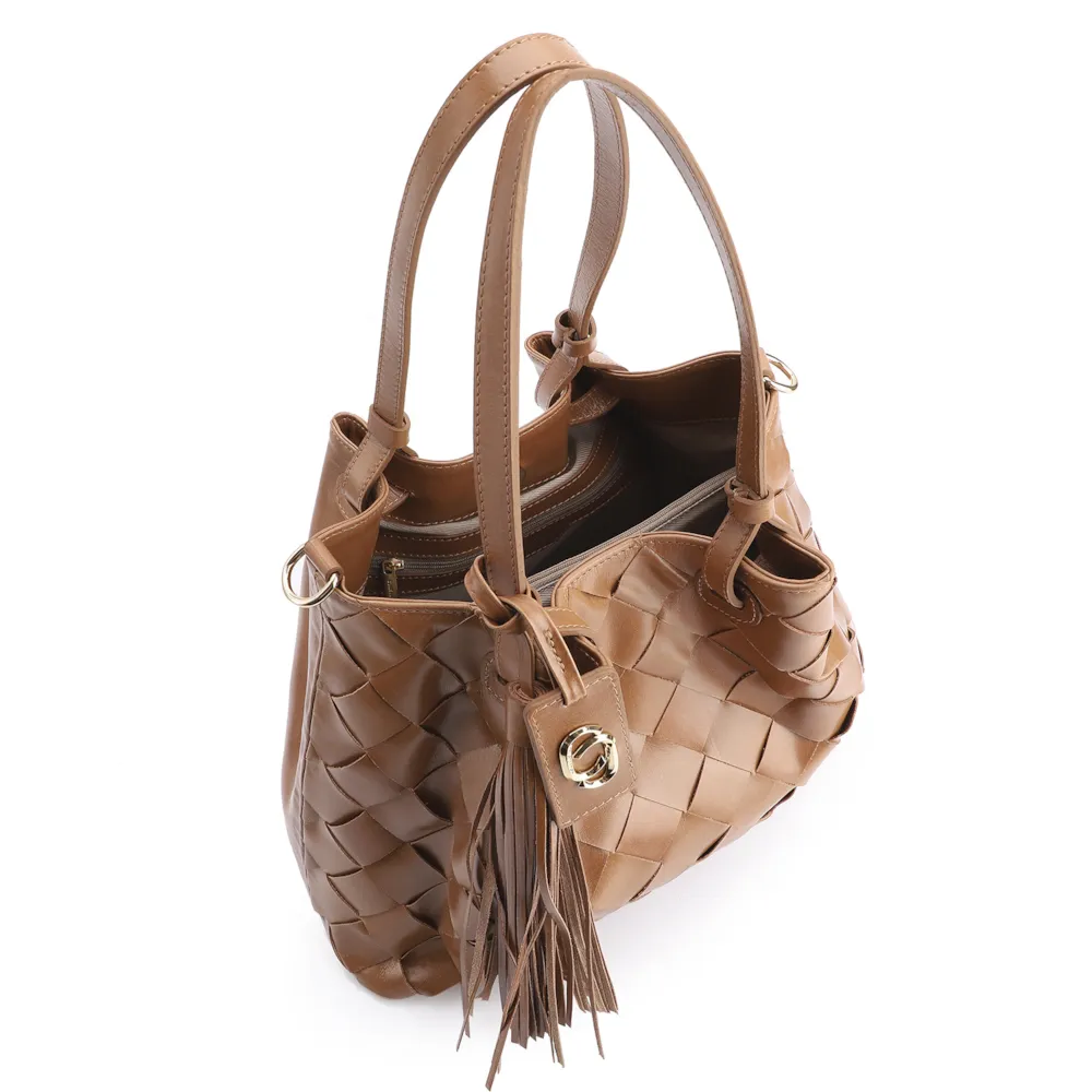 Bolsa Tote Couro Marrom - imagem 4