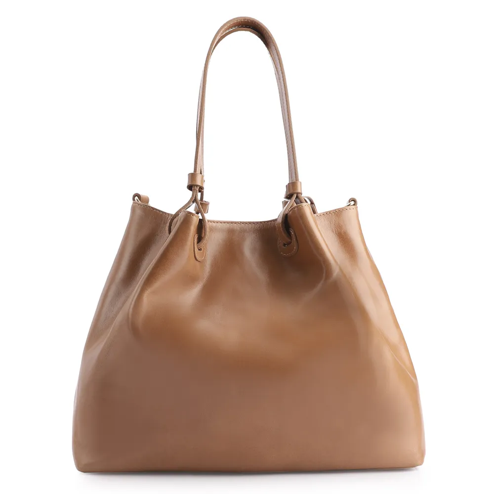 Bolsa Tote Couro Marrom - imagem 3