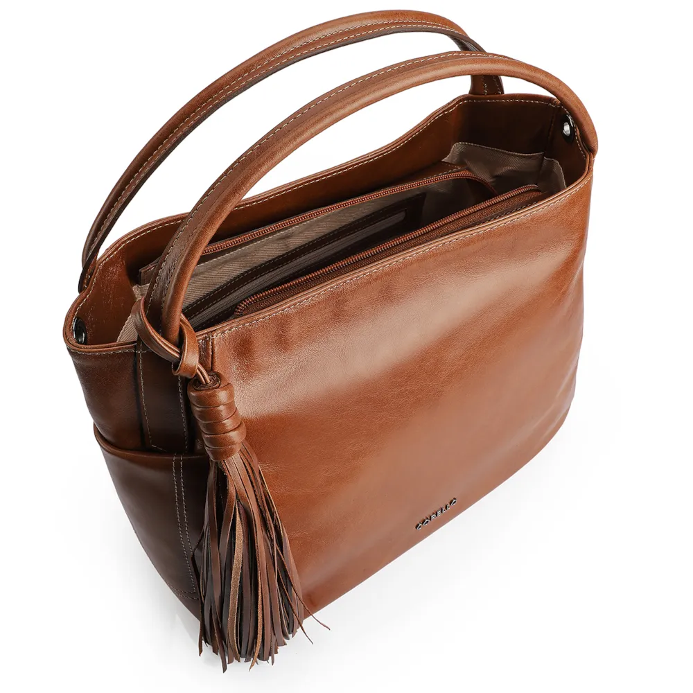 Bolsa Tote Couro Marrom - imagem 4