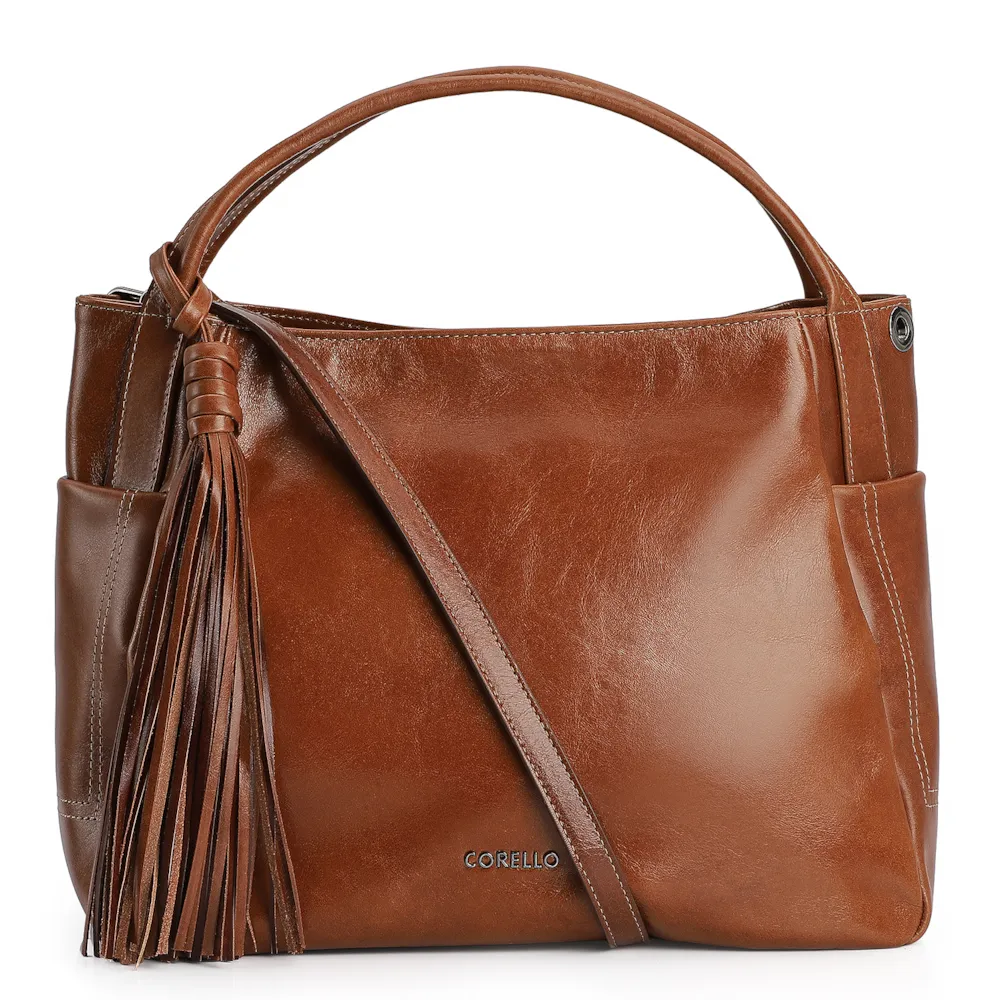 Bolsa Tote Couro Marrom