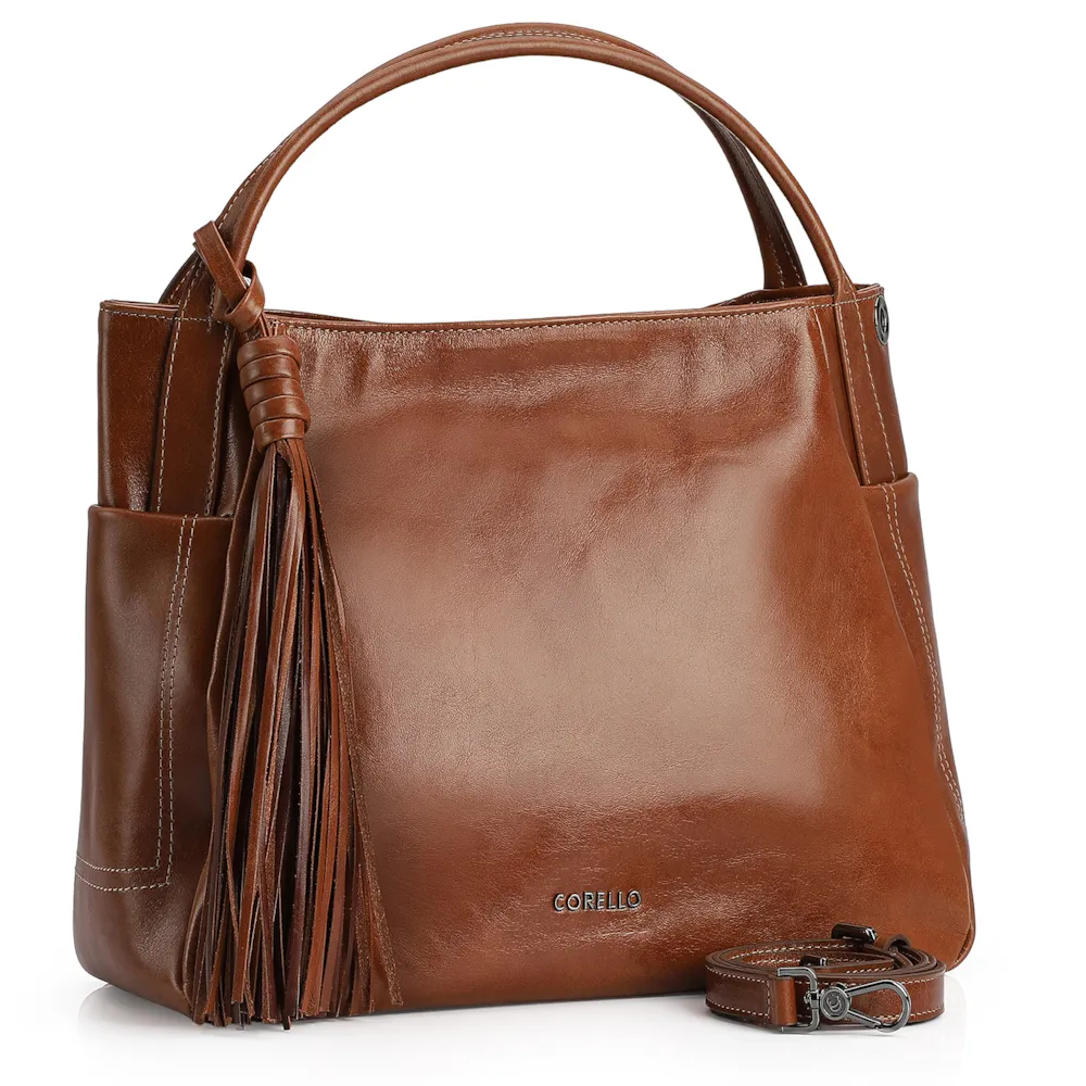 Bolsa Tote Couro Marrom - imagem 2