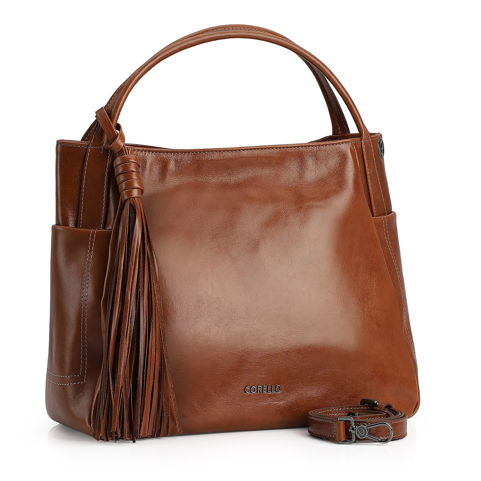Bolsa Tote Couro Marrom