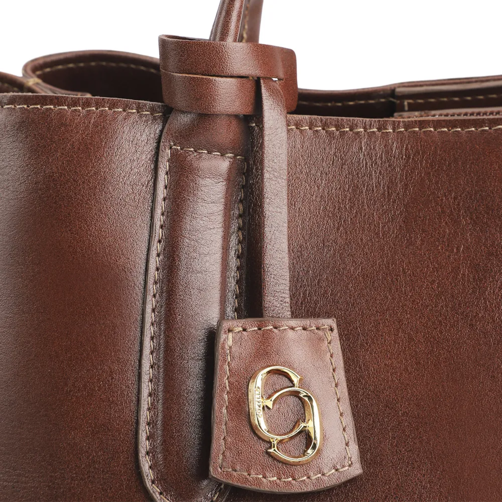 Bolsa Tote Couro Marrom - imagem 6