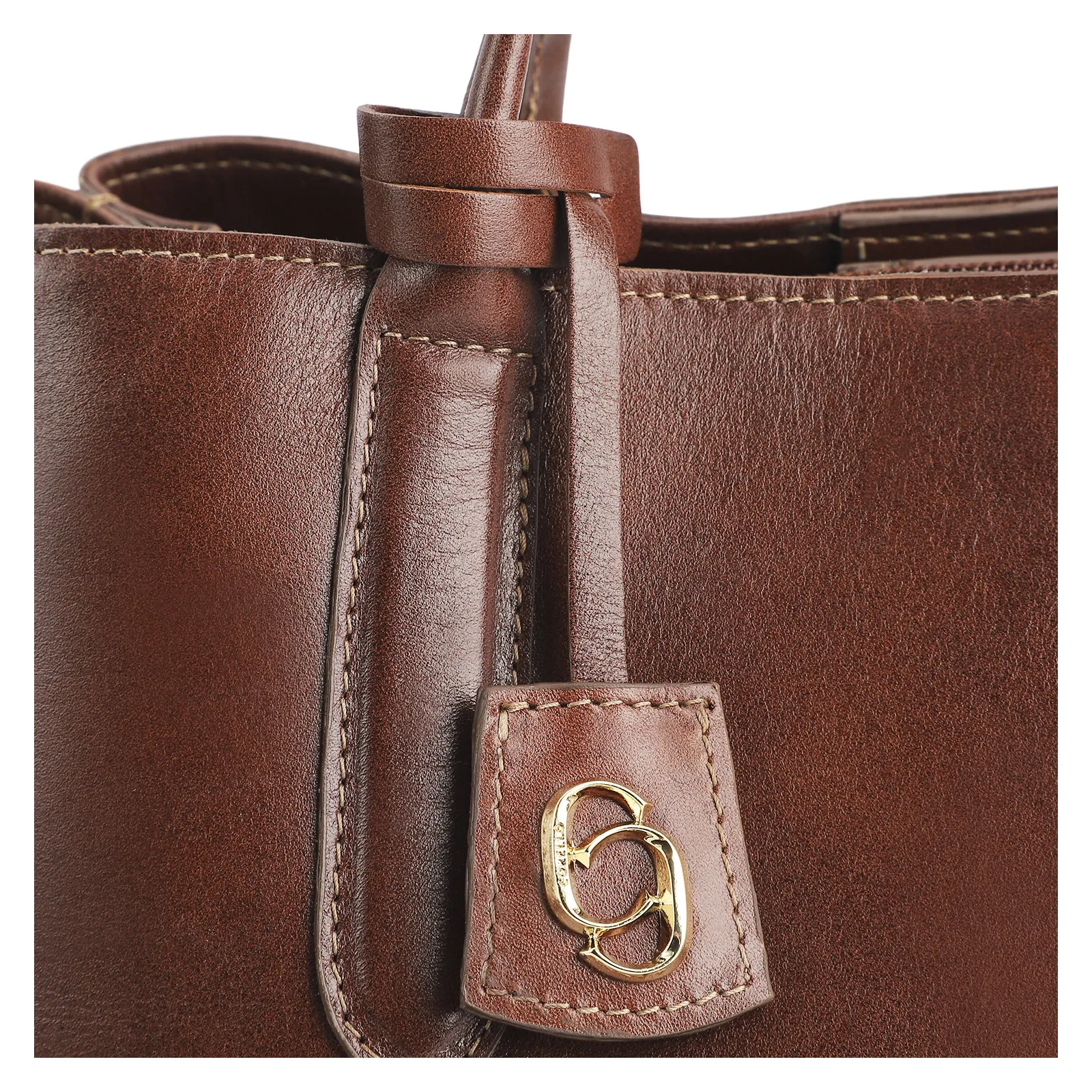 Bolsa Tote Couro Marrom