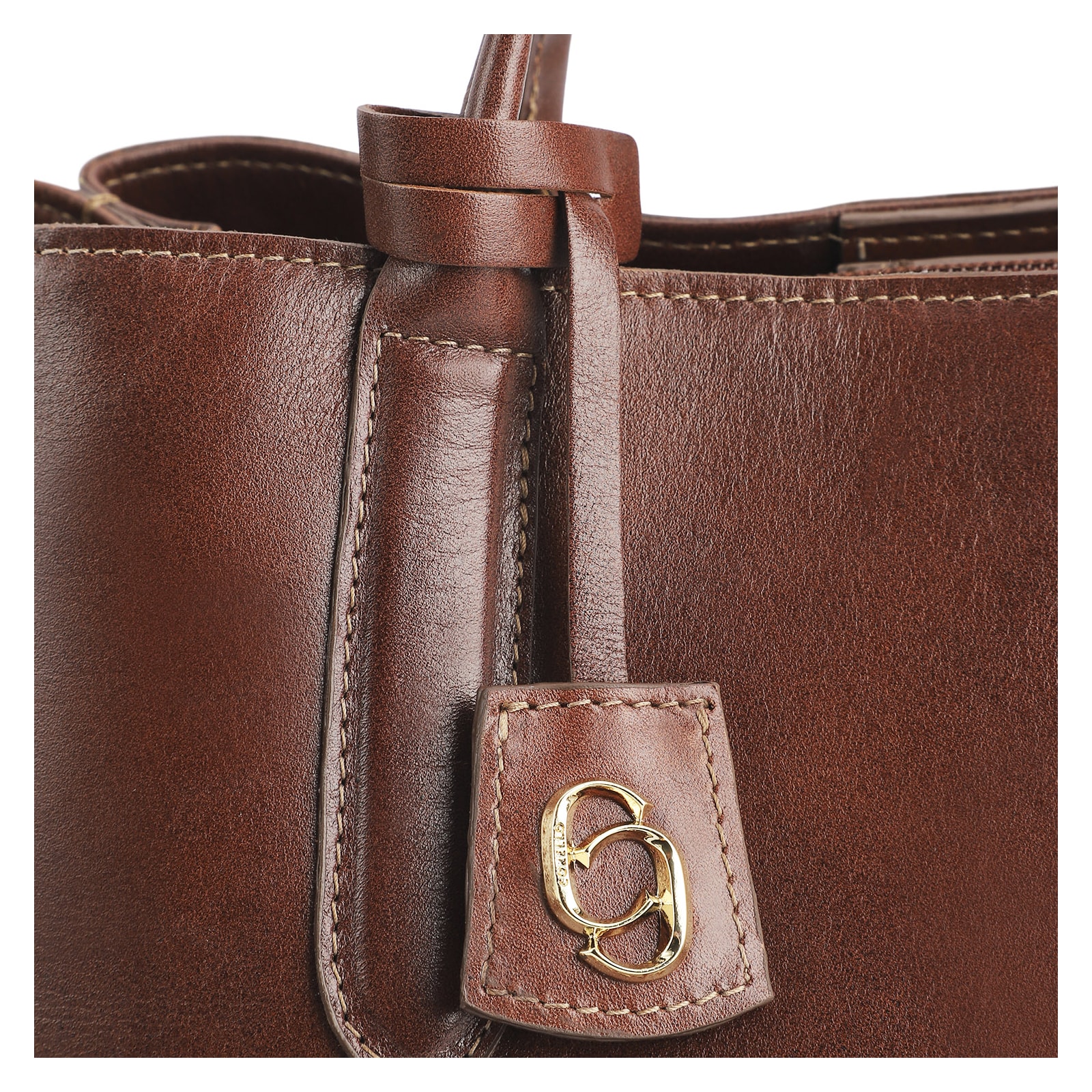 Bolsa Tote Couro Marrom