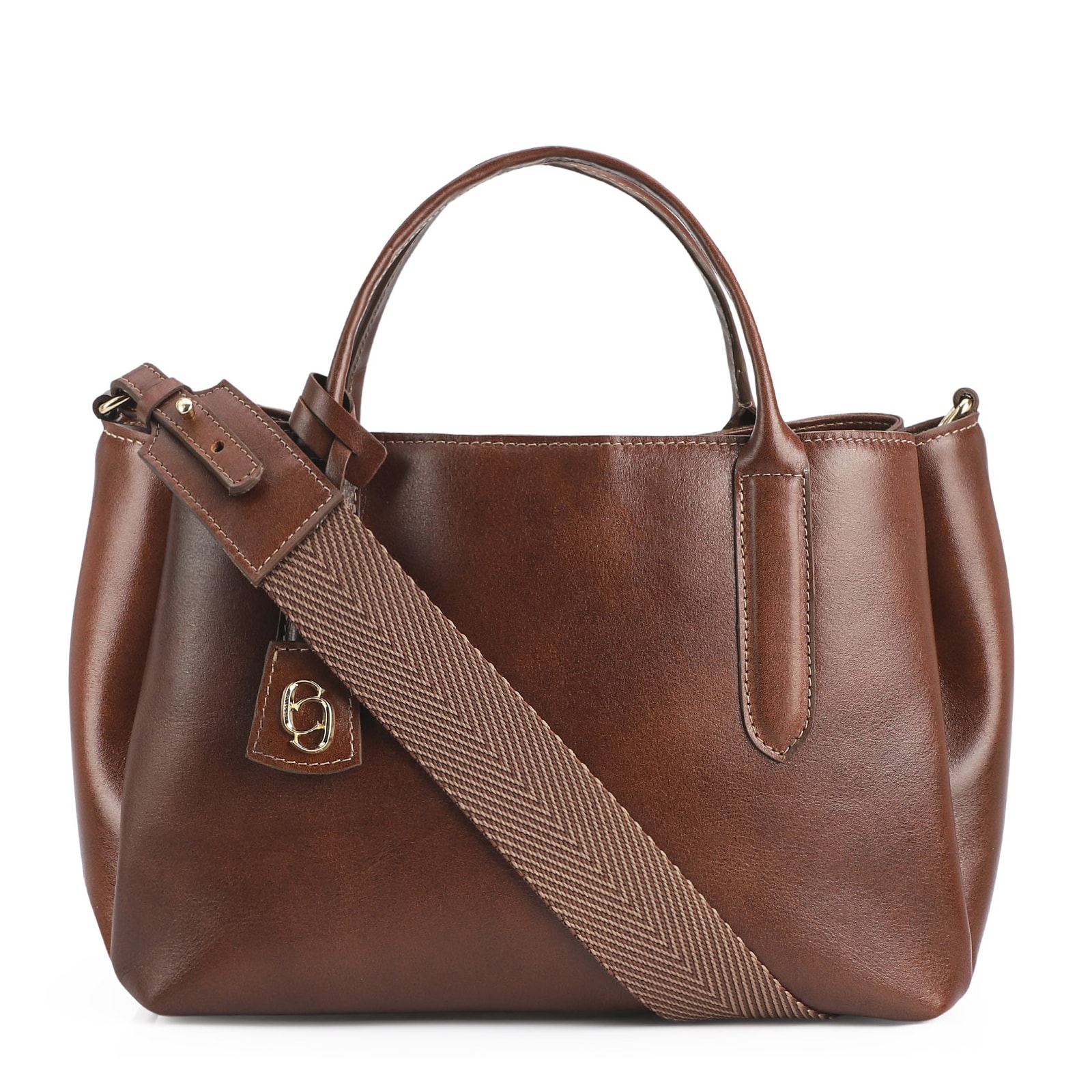 Bolsa Tote Couro Marrom