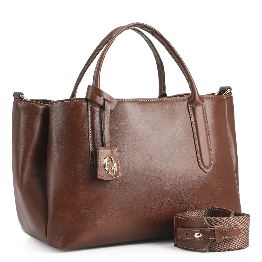 Bolsa Tote Couro Marrom - imagem 2