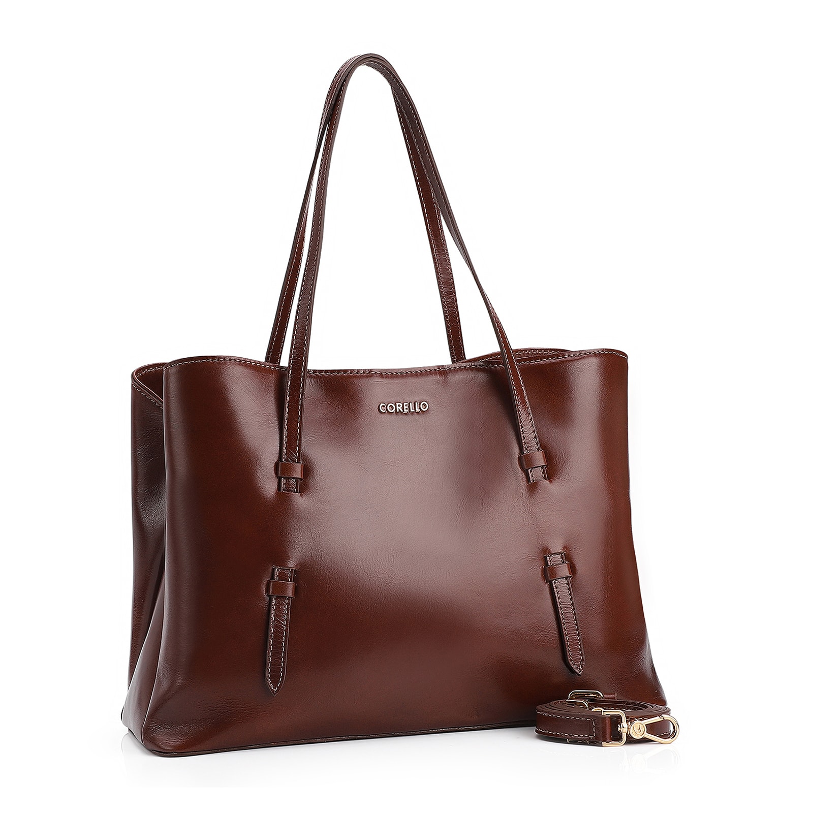 Bolsa Tote Couro Marrom