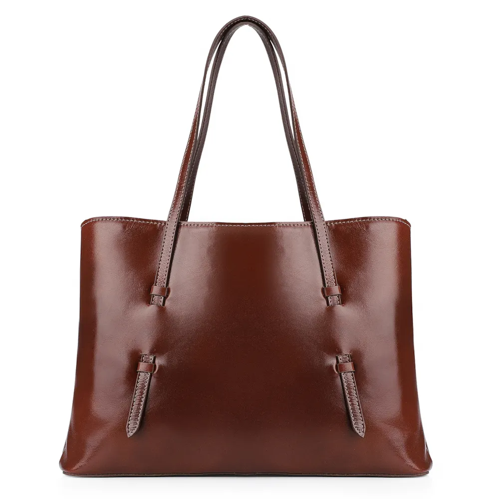 Bolsa Tote Couro Marrom - imagem 4