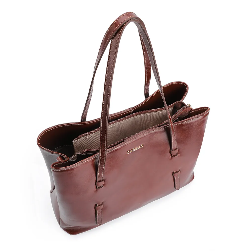 Bolsa Tote Couro Marrom - imagem 5
