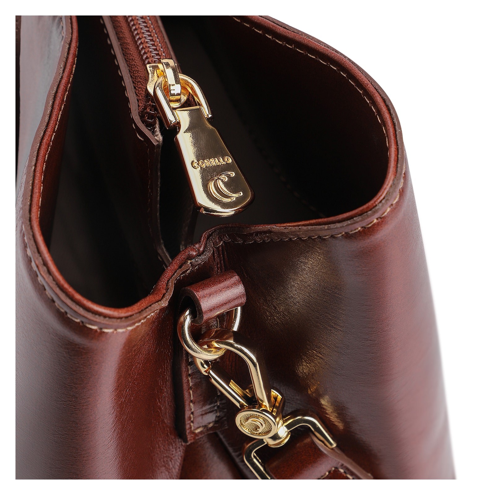 Bolsa Tote Couro Marrom