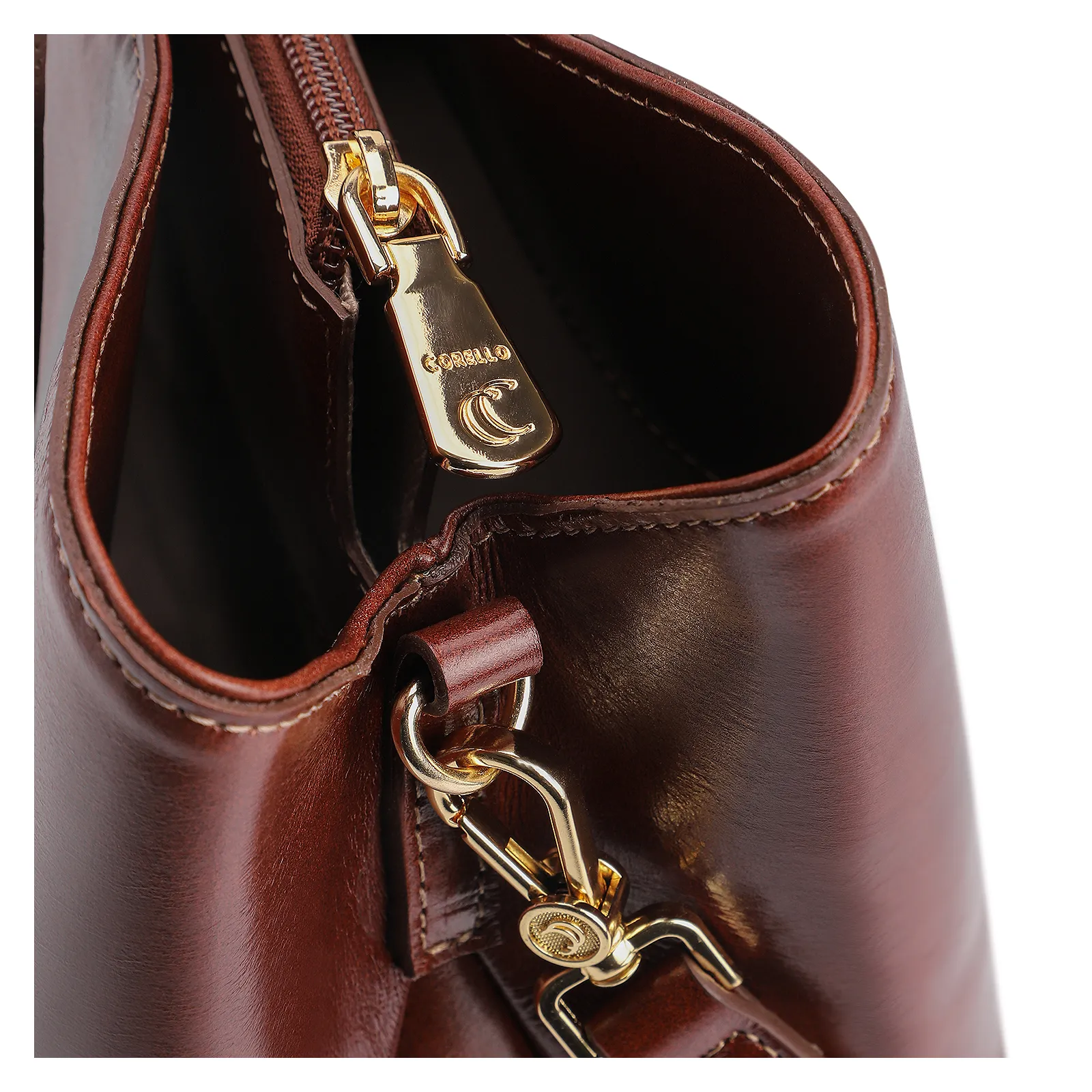 Bolsa Tote Couro Marrom